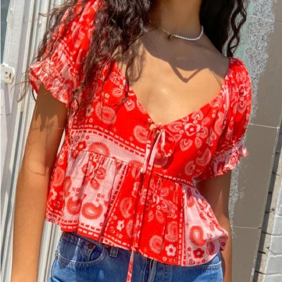 Lisa Says Gah Lily Top - Bandana / M - Picture 4 of 4